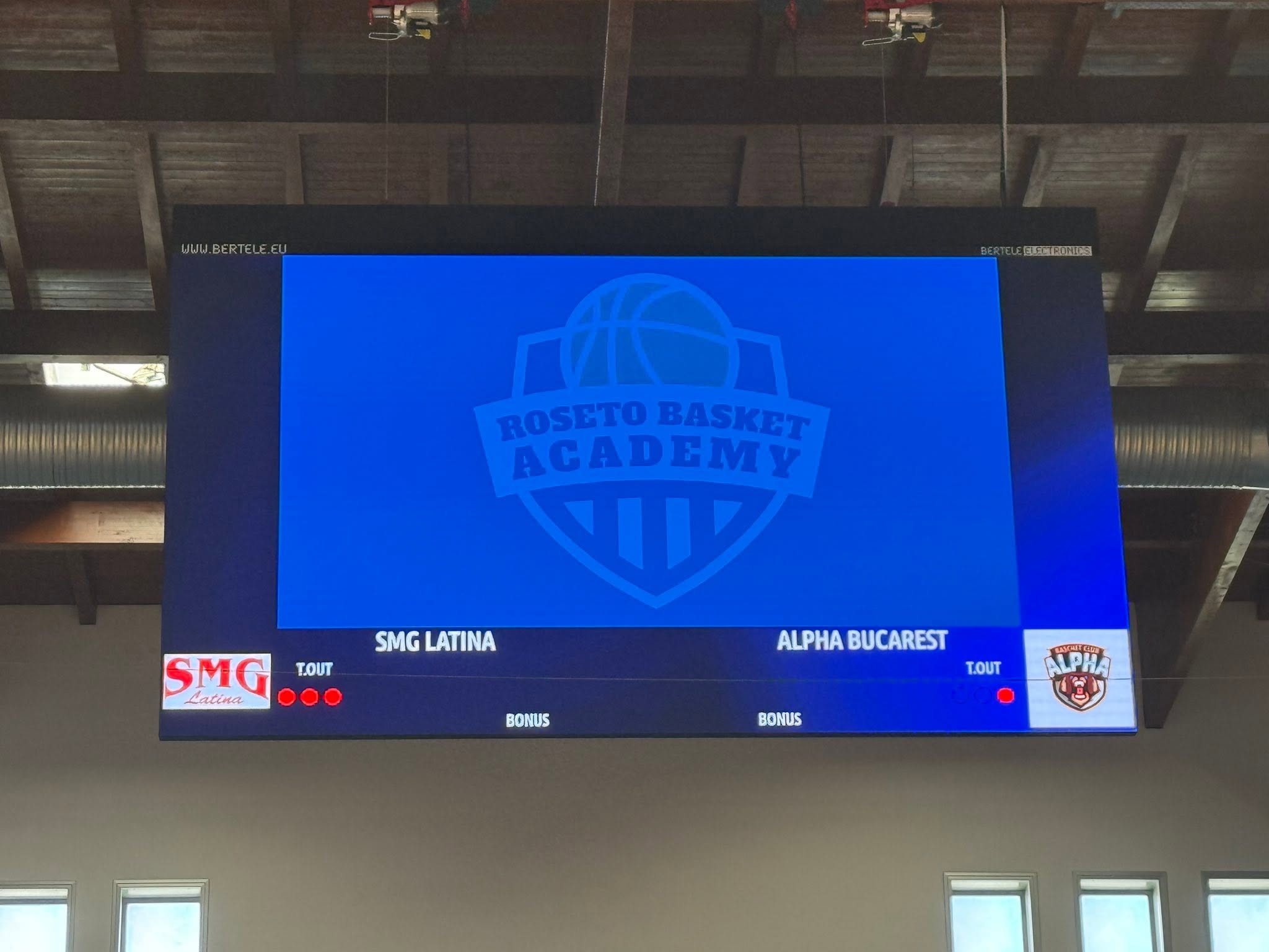 SMG Latina vs Alpha Bucarest, la Roseto Basket Academy